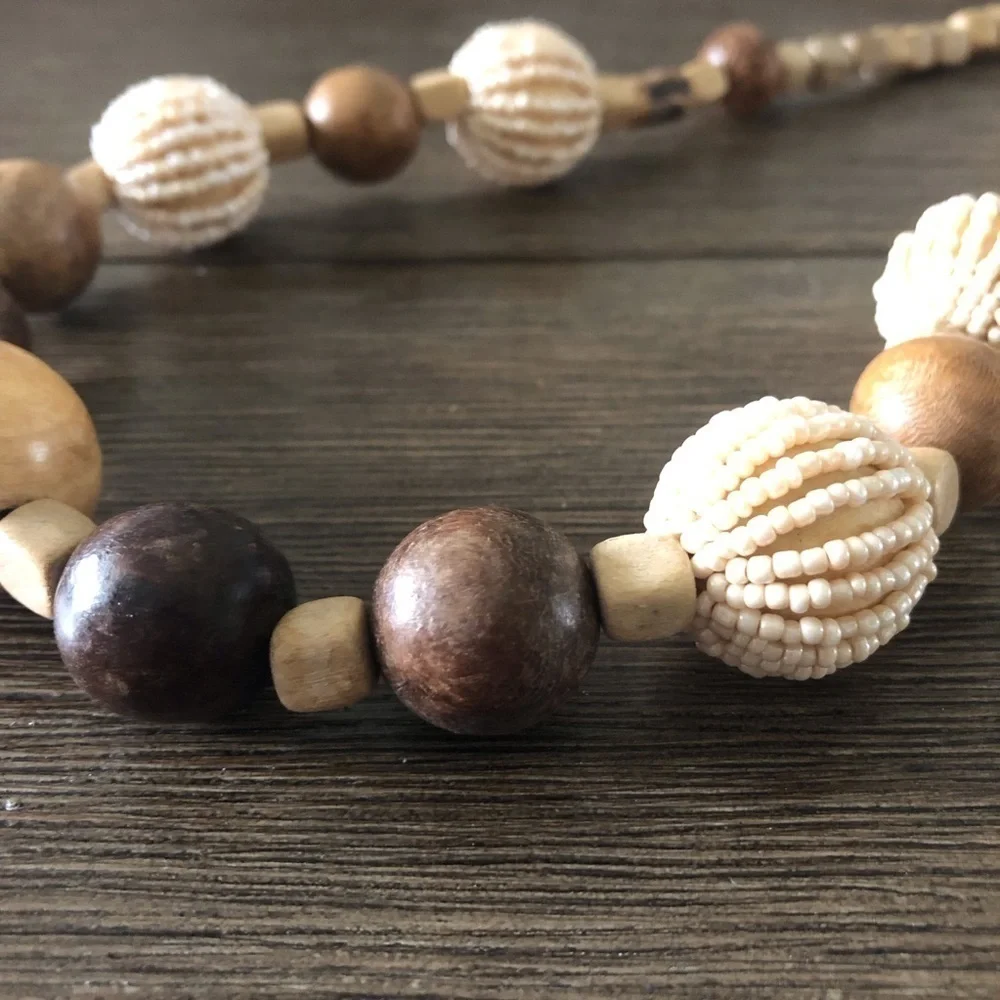 Vintage Natural beaded necklace